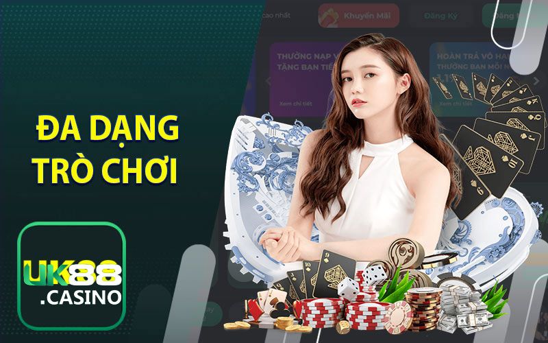 Điểm thu hút hàng triệu người tham gia của sảnh casino UK88 