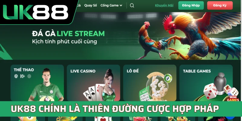 Những sảnh chơi hấp dẫn của nhà cái UK88 